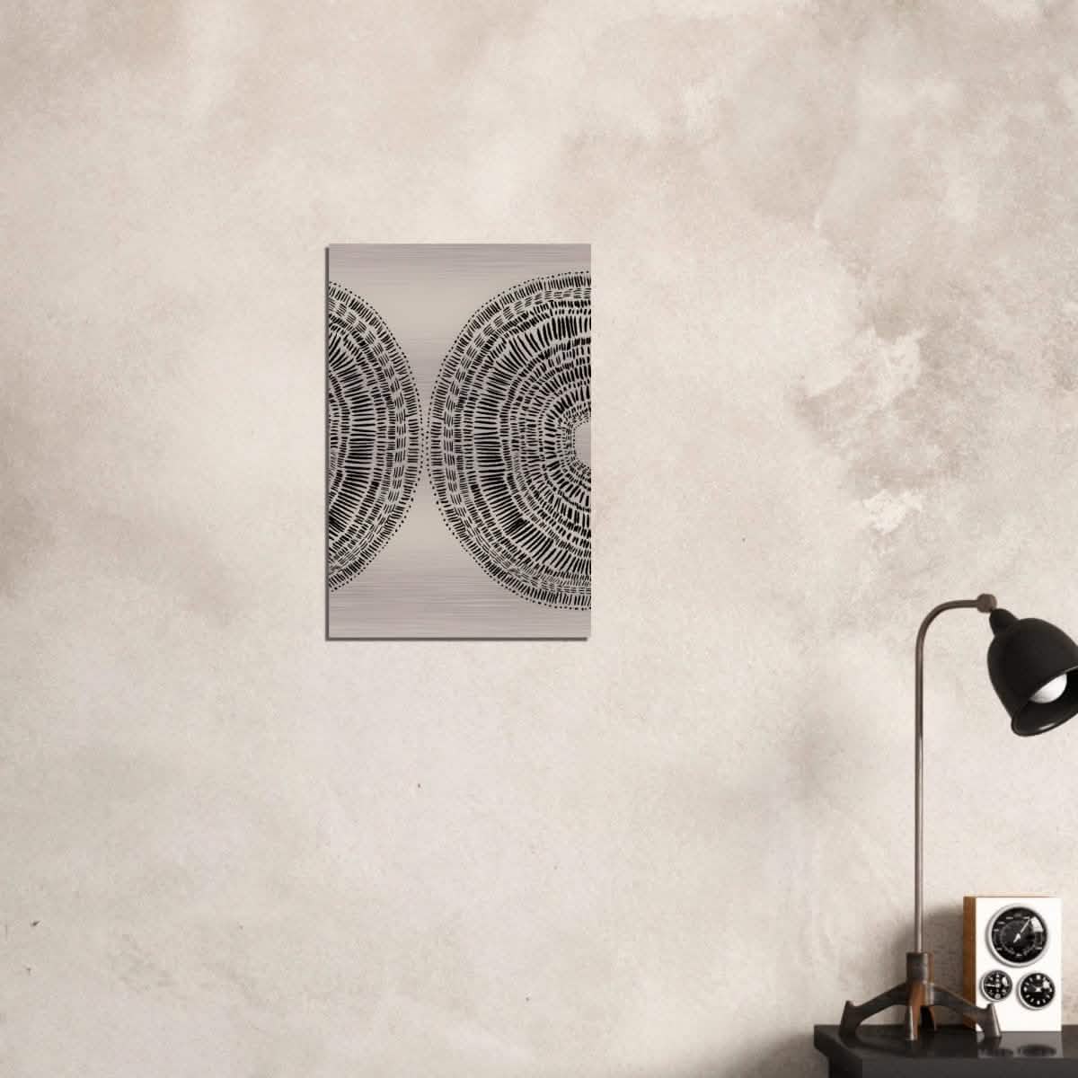Da Vinci Minimalist Wall Art - Brushed Aluminum Print - 40x60 cm / 16x24″ -