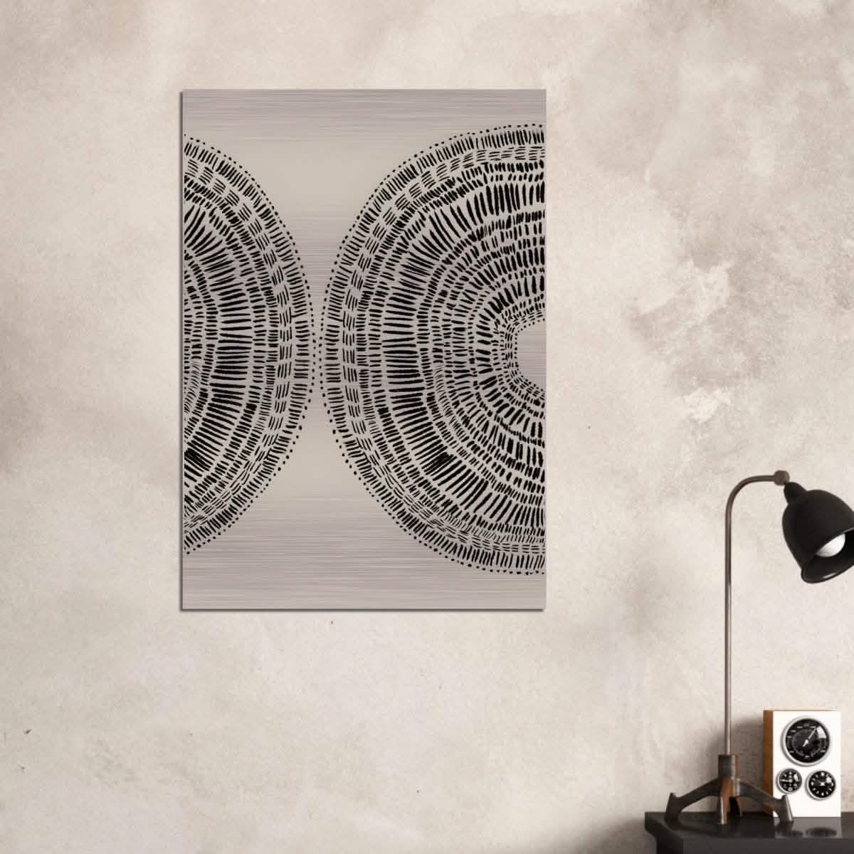 Da Vinci Minimalist Wall Art - Brushed Aluminum Print - 70x100 cm / 28x40″ -