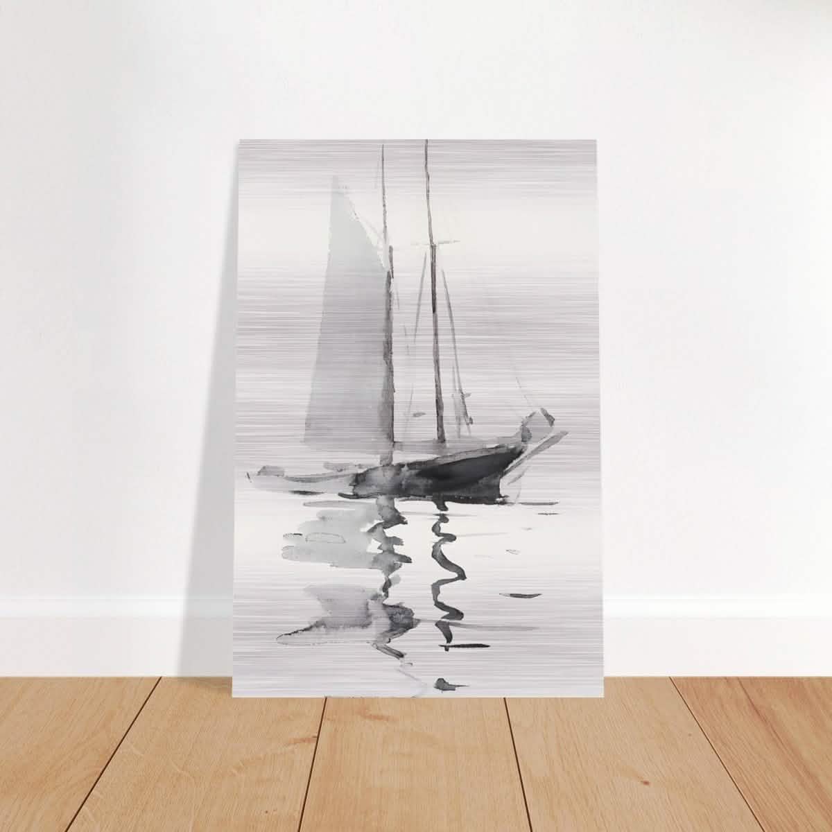 Da Vinci Minimalist Wall Art - Brushed Aluminum Print - 30x45 cm / 12x18″ -