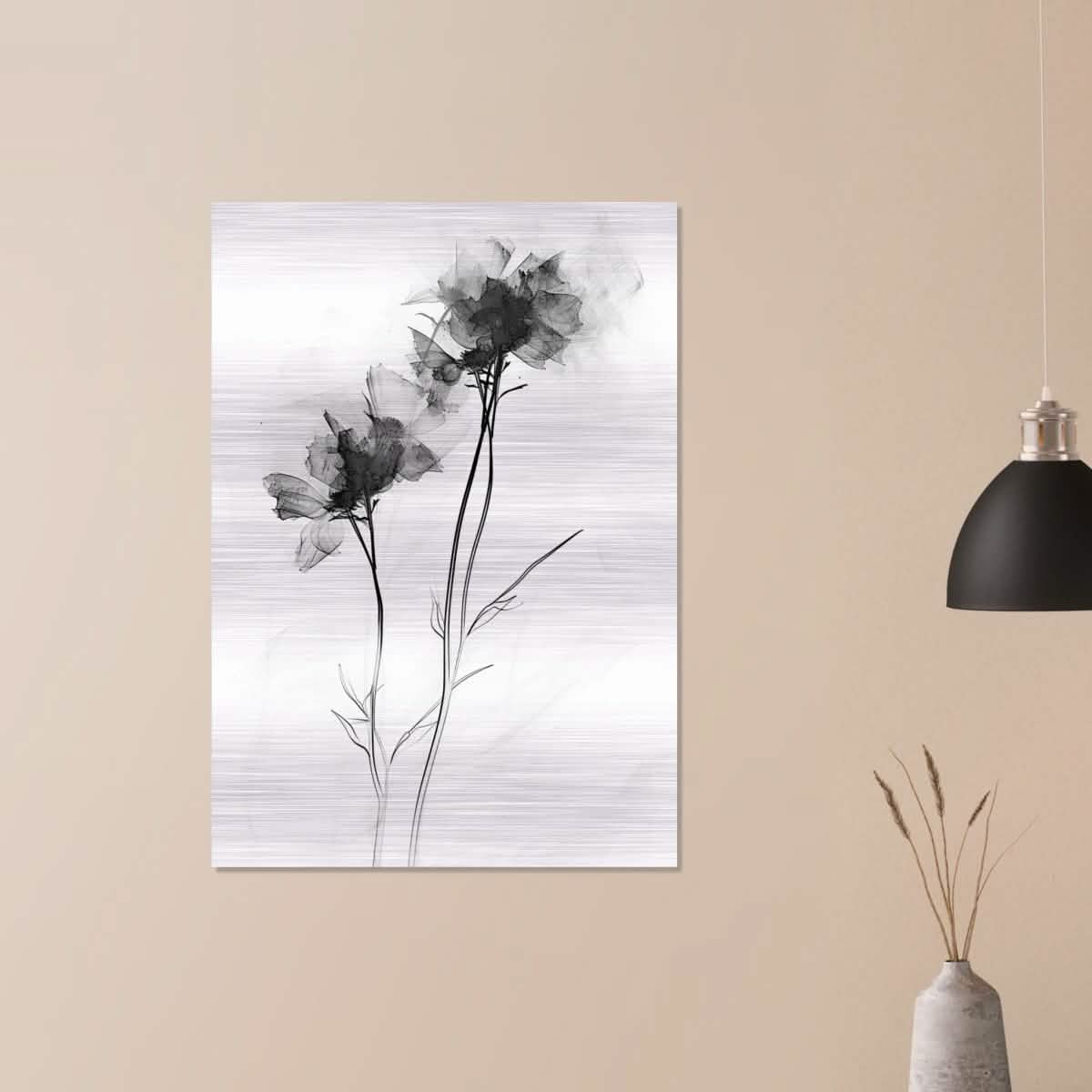 Da Vinci Minimalist Wall Art - Brushed Aluminum Print - 70x100 cm / 28x40″ -
