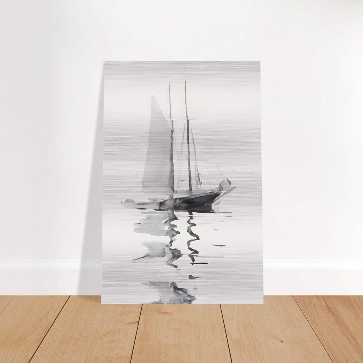 Da Vinci Minimalist Wall Art - Brushed Aluminum Print - 60x90 cm / 24x36″ -