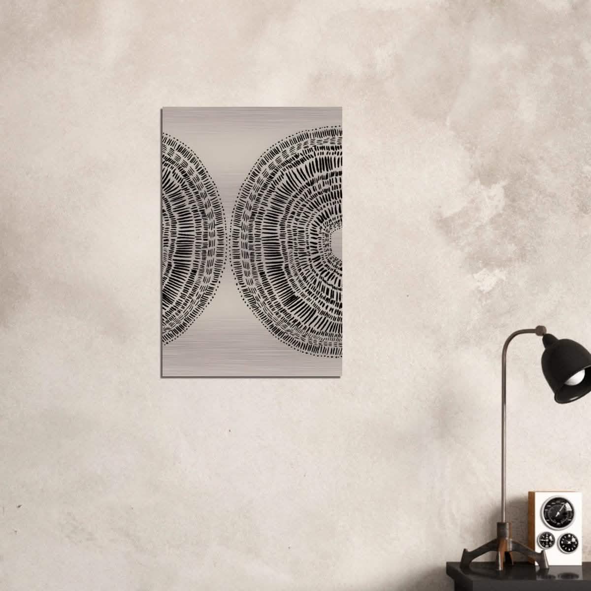 Da Vinci Minimalist Wall Art - Brushed Aluminum Print - 50x75 cm / 20x30″ -