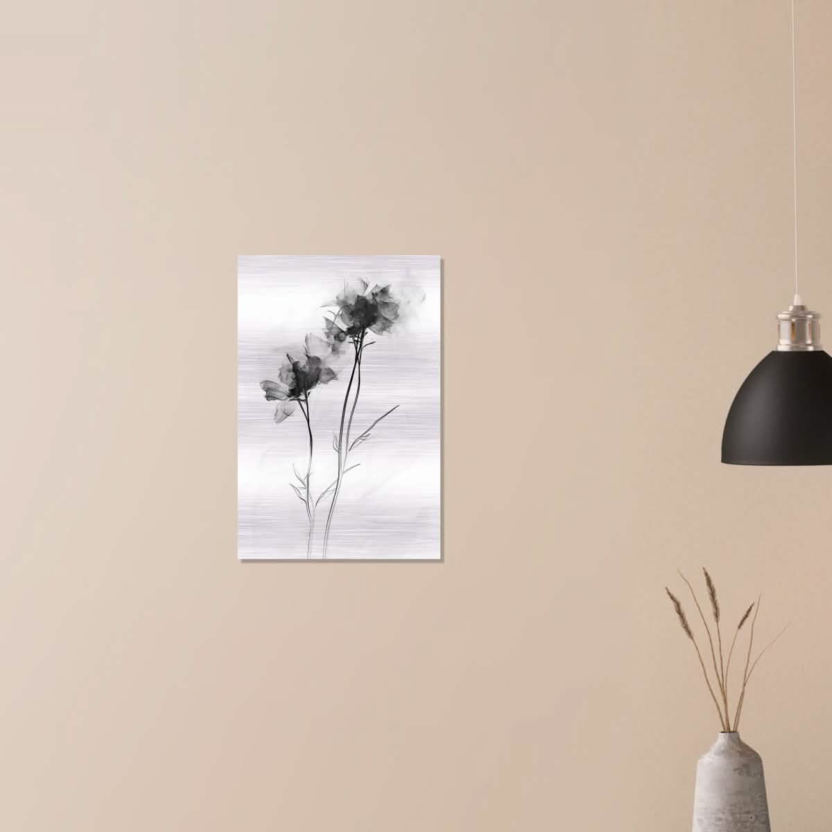 Da Vinci Minimalist Wall Art - Brushed Aluminum Print - 40x60 cm / 16x24″ -