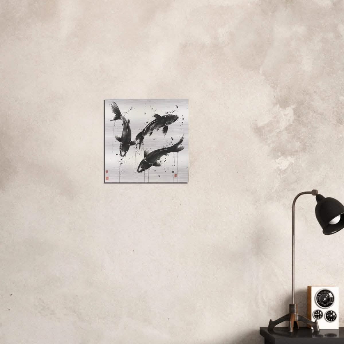 Da Vinci Minimalist Wall Art - Brushed Aluminum Print - 40x40 cm / 16x16″ -