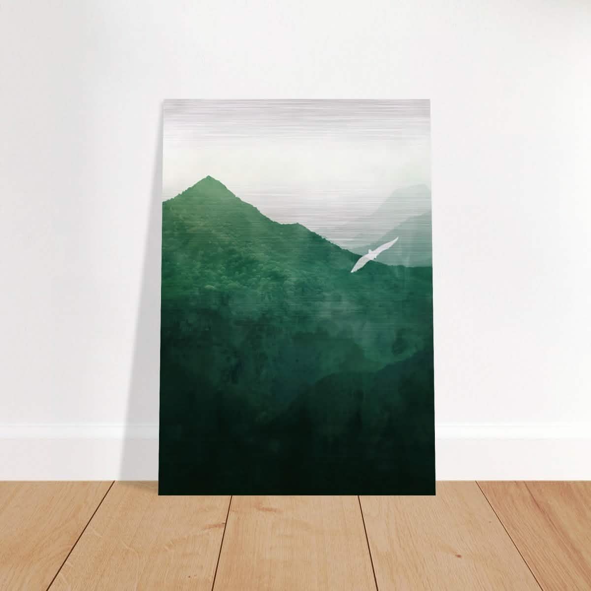 Da Vinci Minimalist Wall Art - Brushed Aluminum Print - 70x100 cm / 28x40″ -