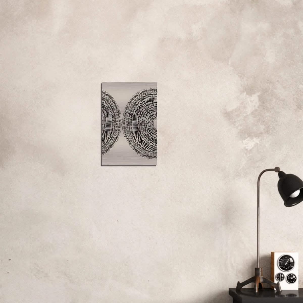 Da Vinci Minimalist Wall Art - Brushed Aluminum Print - 30x45 cm / 12x18″ -