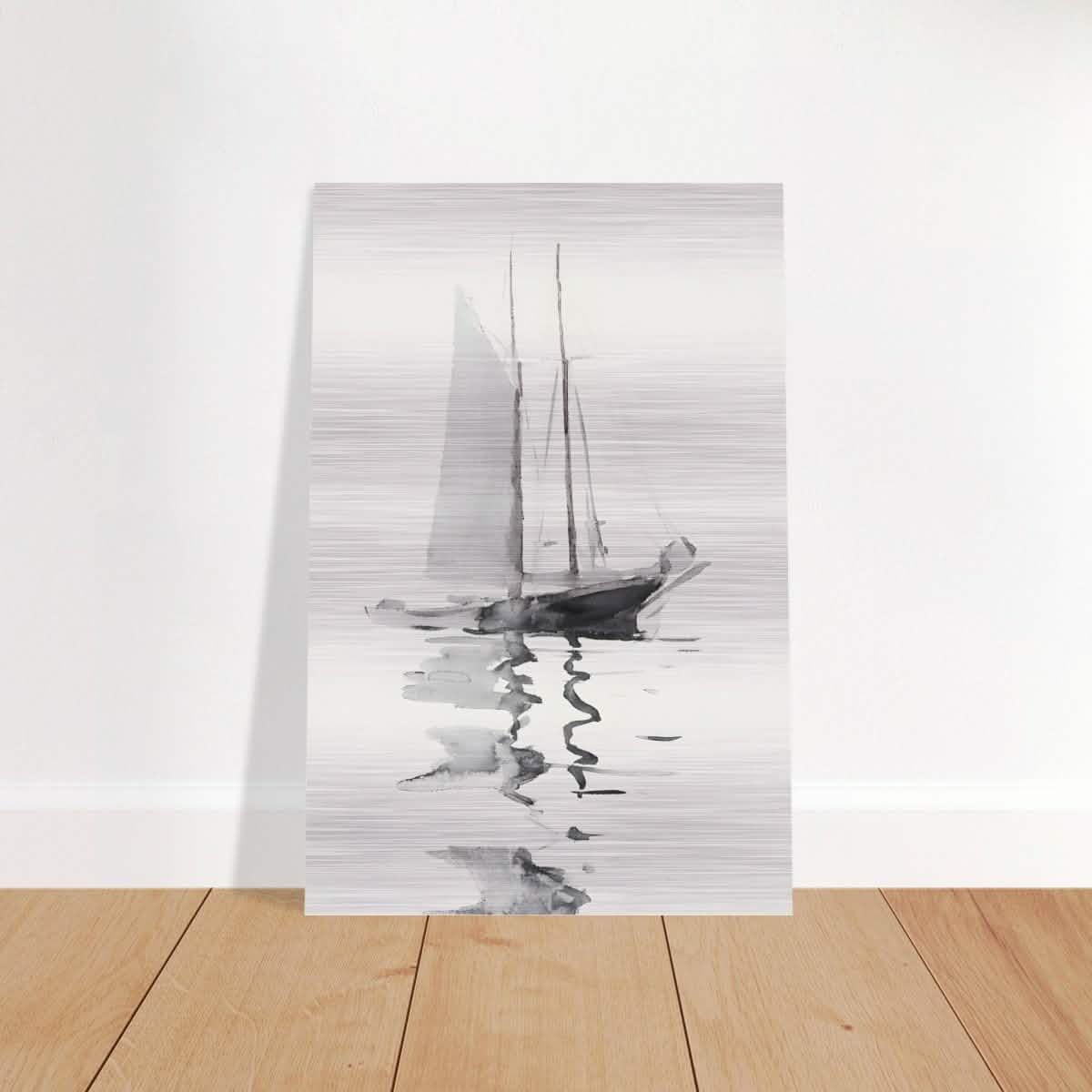 Da Vinci Minimalist Wall Art - Brushed Aluminum Print - 40x60 cm / 16x24″ -