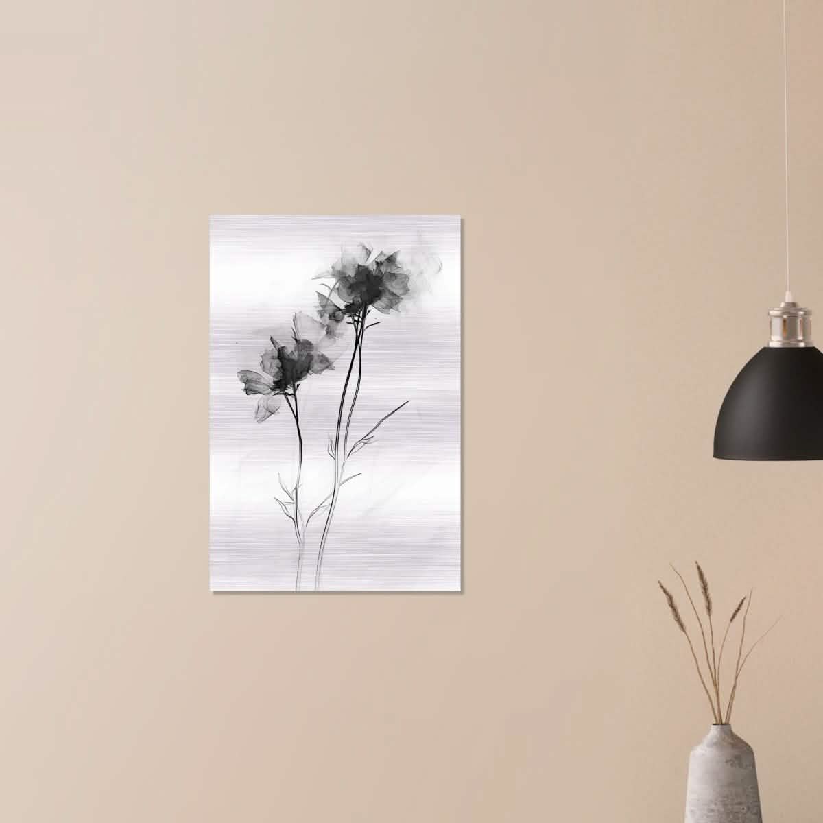 Da Vinci Minimalist Wall Art - Brushed Aluminum Print - 50x75 cm / 20x30″ -