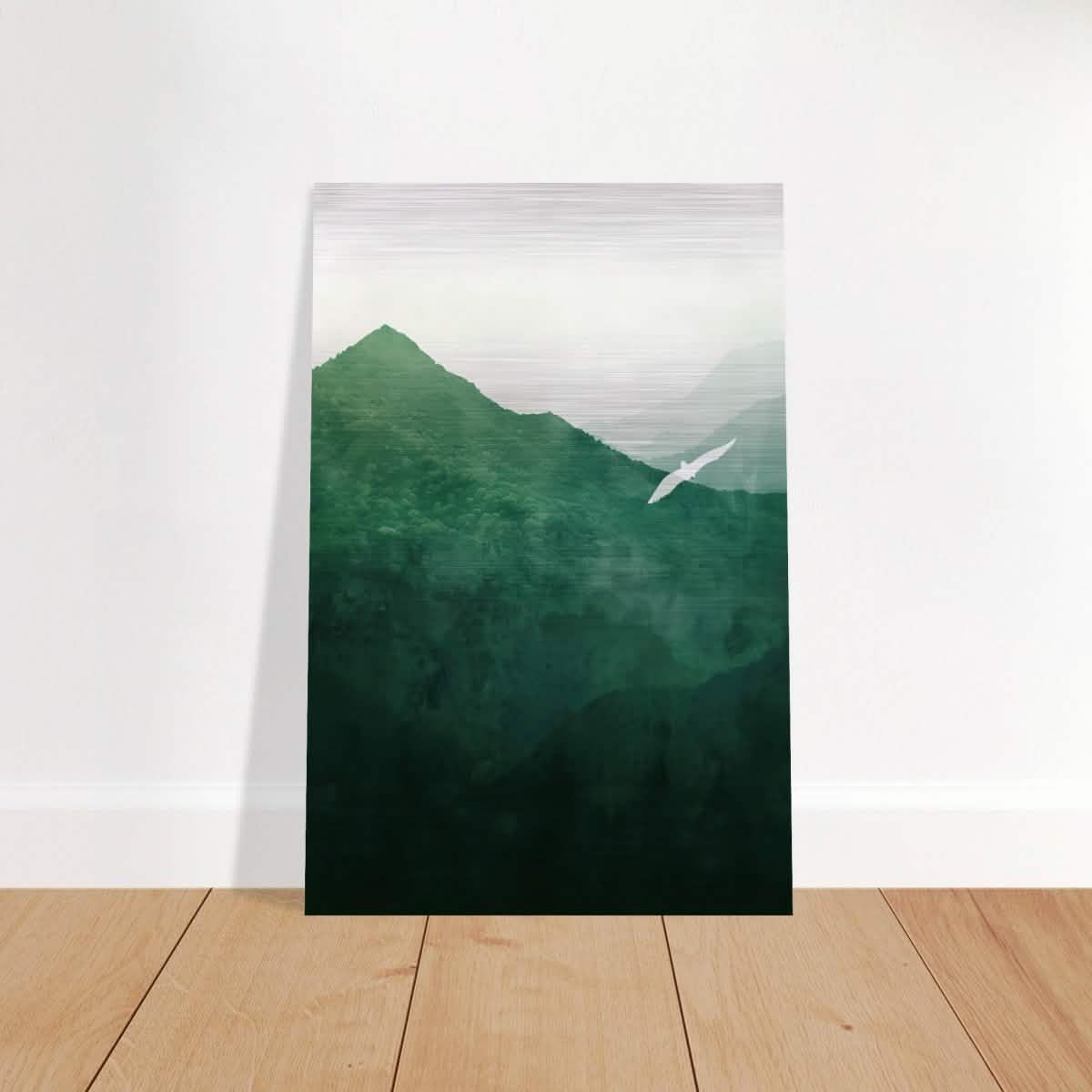 Da Vinci Minimalist Wall Art - Brushed Aluminum Print - 60x90 cm / 24x36″ -