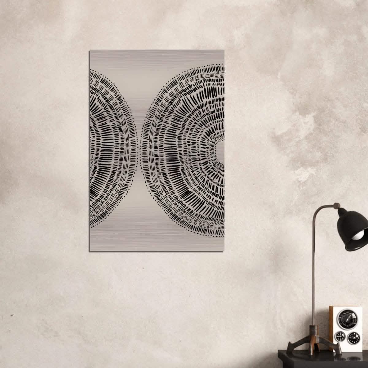 Da Vinci Minimalist Wall Art - Brushed Aluminum Print - 60x90 cm / 24x36″ -