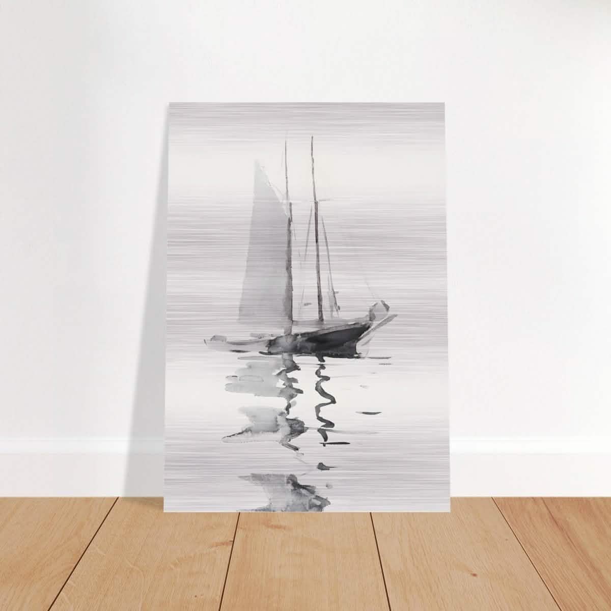 Da Vinci Minimalist Wall Art - Brushed Aluminum Print - 70x100 cm / 28x40″ -