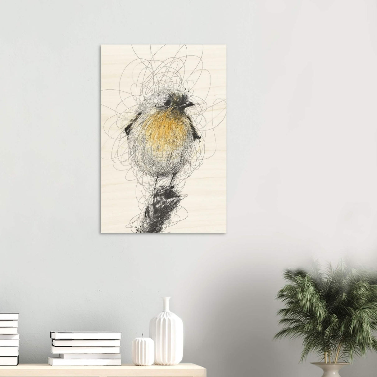 Da Vinci Minimalist Wall Art - Wood Prints - 50x75 cm / 20x30″ - 10 mm