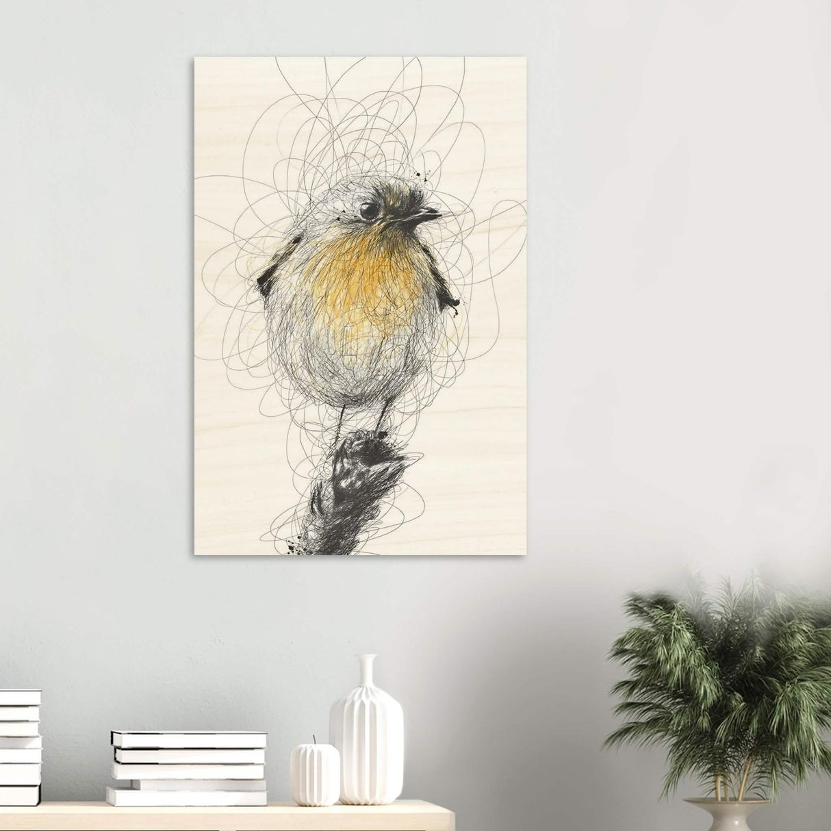 Da Vinci Minimalist Wall Art - Wood Prints - 60x90 cm / 24x36″ - 20 mm