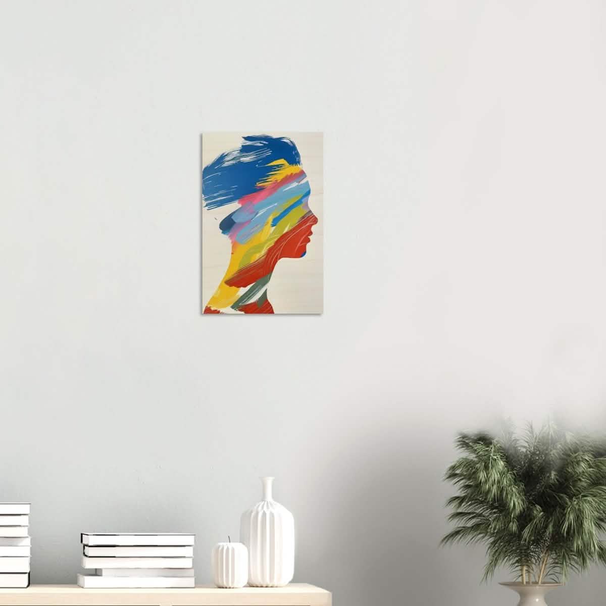 Da Vinci Modern Abstract Wall Art - Wood Prints - 30x45 cm / 12x18″ - 20 mm