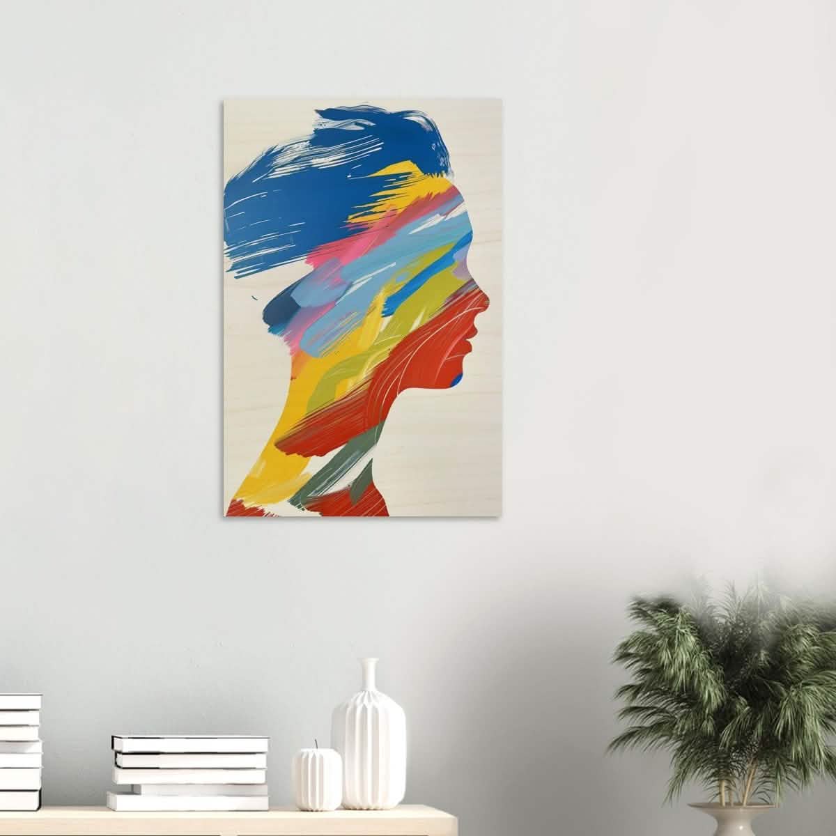 Da Vinci Modern Abstract Wall Art - Wood Prints - 50x75 cm / 20x30″ - 10 mm