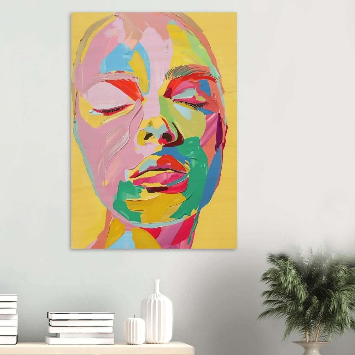 Da Vinci Modern Abstract Wall Art - Wood Prints - 70x100 cm / 28x40″ - 20 mm