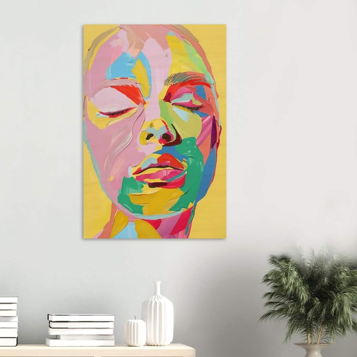 Da Vinci Modern Abstract Wall Art - Wood Prints - 60x90 cm / 24x36″ - 20 mm