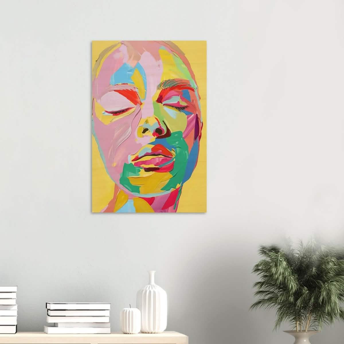 Da Vinci Modern Abstract Wall Art - Wood Prints - 50x75 cm / 20x30″ - 10 mm