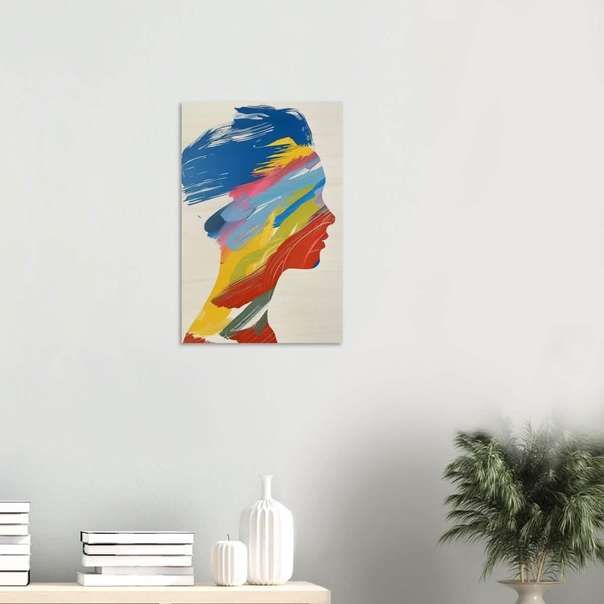 Da Vinci Modern Abstract Wall Art - Wood Prints - 40x60 cm / 16x24″ - 10 mm