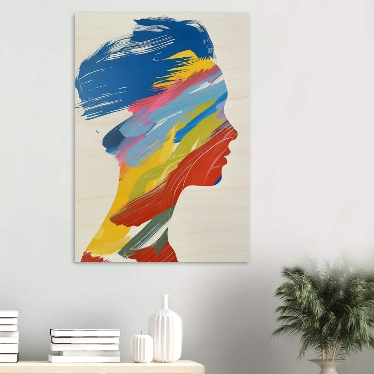 Da Vinci Modern Abstract Wall Art - Wood Prints - 70x100 cm / 28x40″ - 20 mm