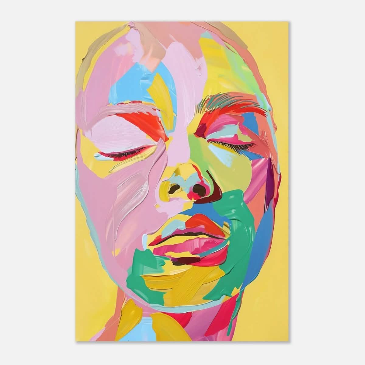 Da Vinci Modern Abstract Wall Art - Aluminum Print - 60x90 cm / 24x36″ -