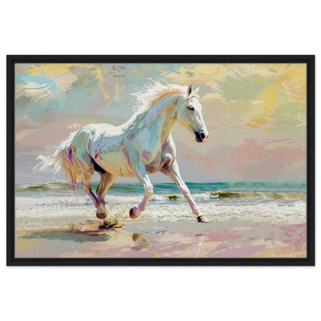 Da Vinci Modern Animal Art Wall art print - Framed Canvas - 60x90 cm / 24x36″ - Black frame