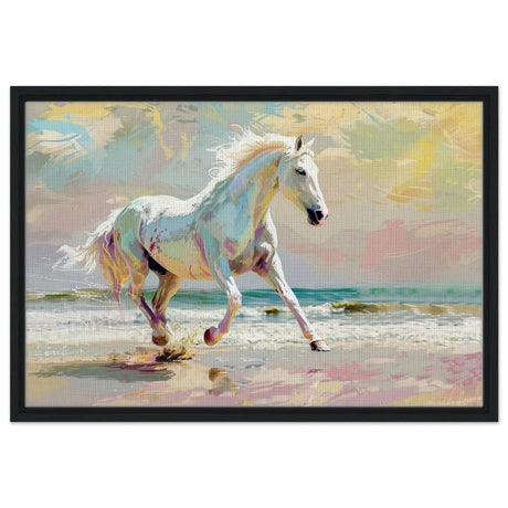 Da Vinci Modern Animal Art Wall art print - Framed Canvas - 50x75 cm / 20x30″ - Black frame