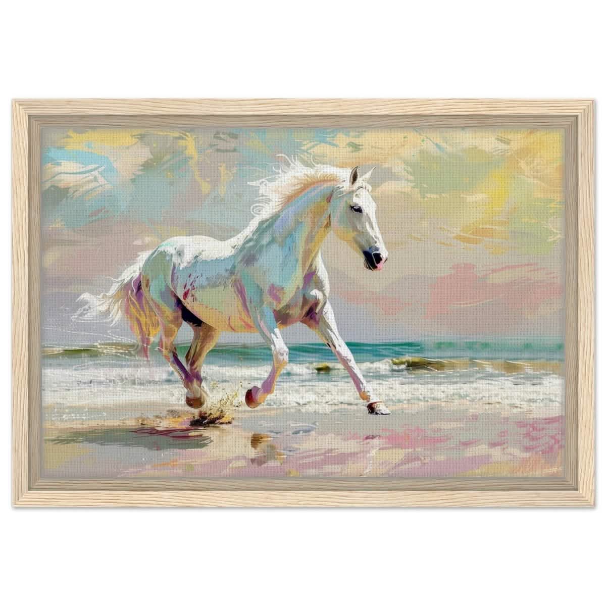 Da Vinci Modern Animal Art Wall art print - Framed Canvas - 30x45 cm / 12x18″ - Wood frame