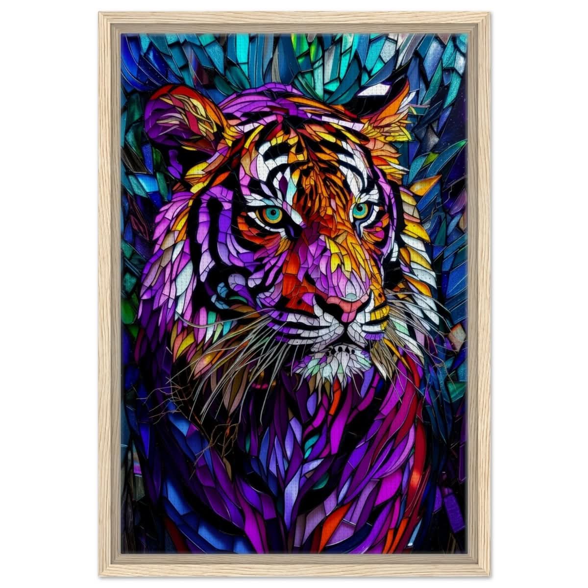 Da Vinci Modern Animal Art Wall art print - Framed Canvas - 40x60 cm / 16x24″ - Wood frame