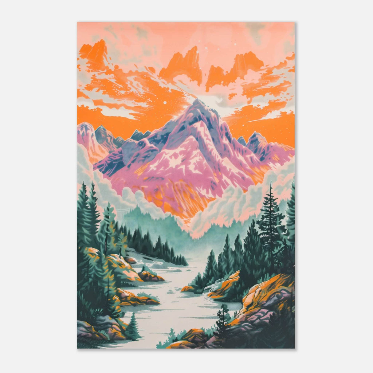 Da Vinci Modern Art - Aluminum Print - 40x60 cm / 16x24″ -