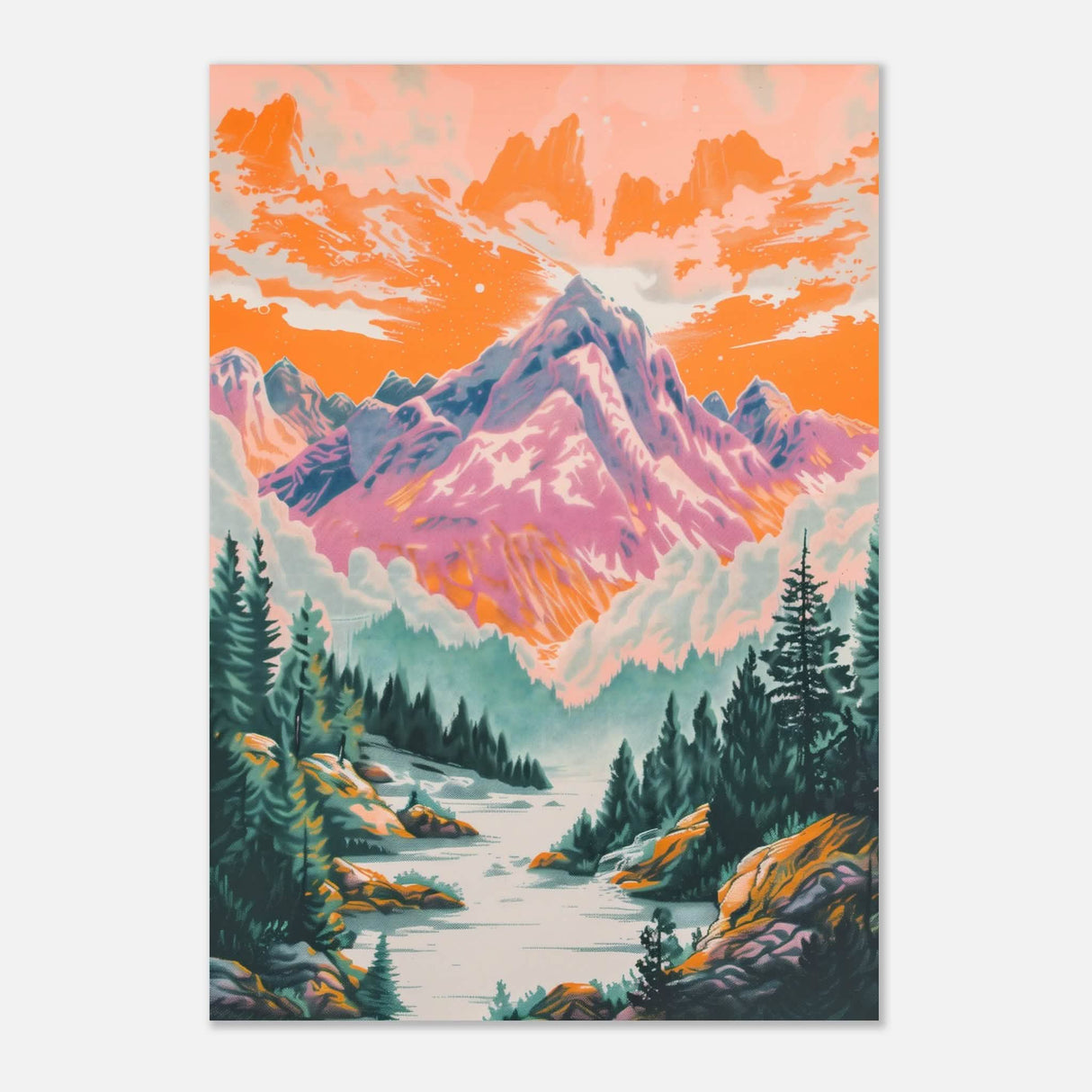 Da Vinci Modern Art - Aluminum Print - 70x100 cm / 28x40″ -