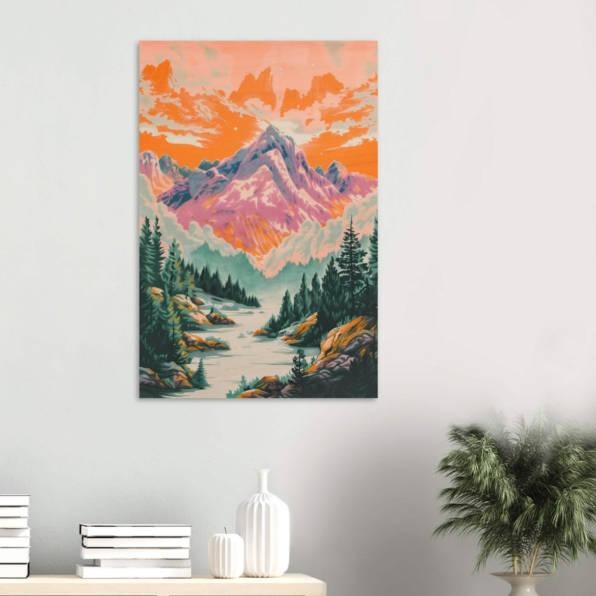 Da Vinci Modern Art - Wood Prints - 60x90 cm / 24x36″ - 20 mm