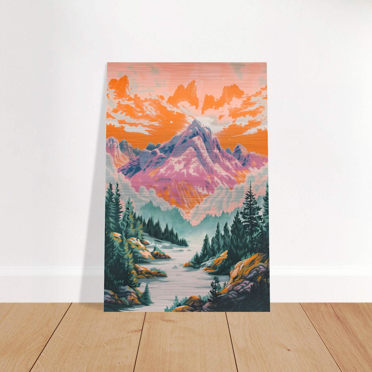 Da Vinci Modern Art - Brushed Aluminum Print - 40x60 cm / 16x24″ -