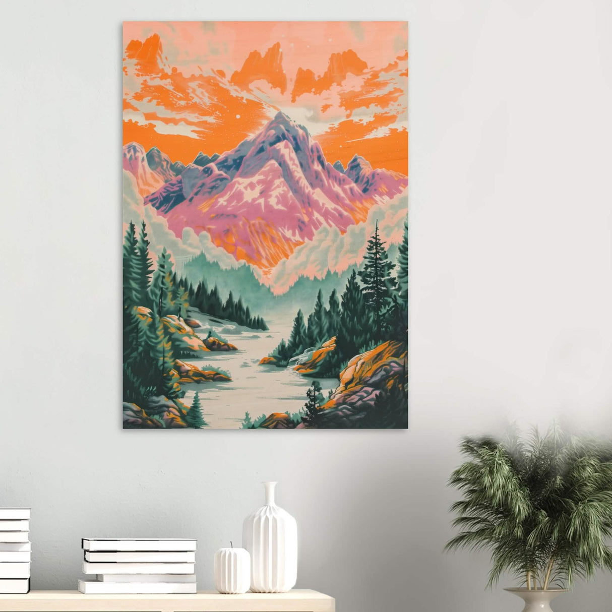 Da Vinci Modern Art - Wood Prints - 70x100 cm / 28x40″ - 10 mm