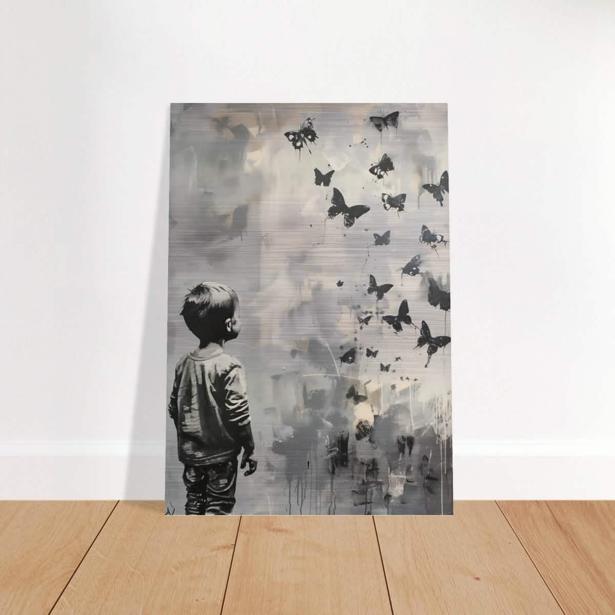 Da Vinci Modern Art - Brushed Aluminum Print - 70x100 cm / 28x40″ -