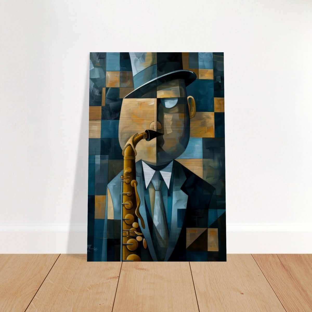 Da Vinci Modern Cubism Wall art - Brushed Aluminum Print - 40x60 cm / 16x24″ -