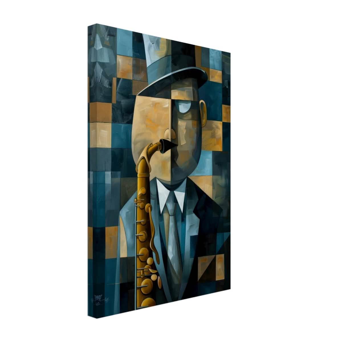 Da Vinci Modern Cubism Wall art - Canvas - 30x45 cm / 12x18″ - Slim