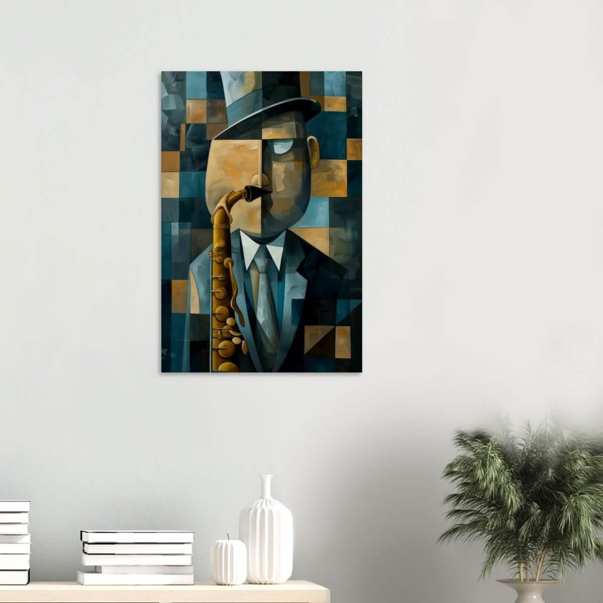 Da Vinci Modern Cubism Wall art - Wood Prints - 50x75 cm / 20x30″ - 20 mm