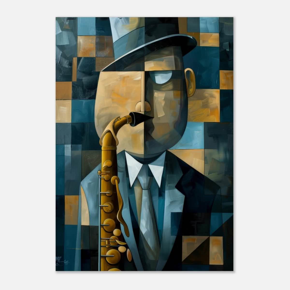 Da Vinci Modern Cubism Wall art - Aluminum Print - 70x100 cm / 28x40″ -