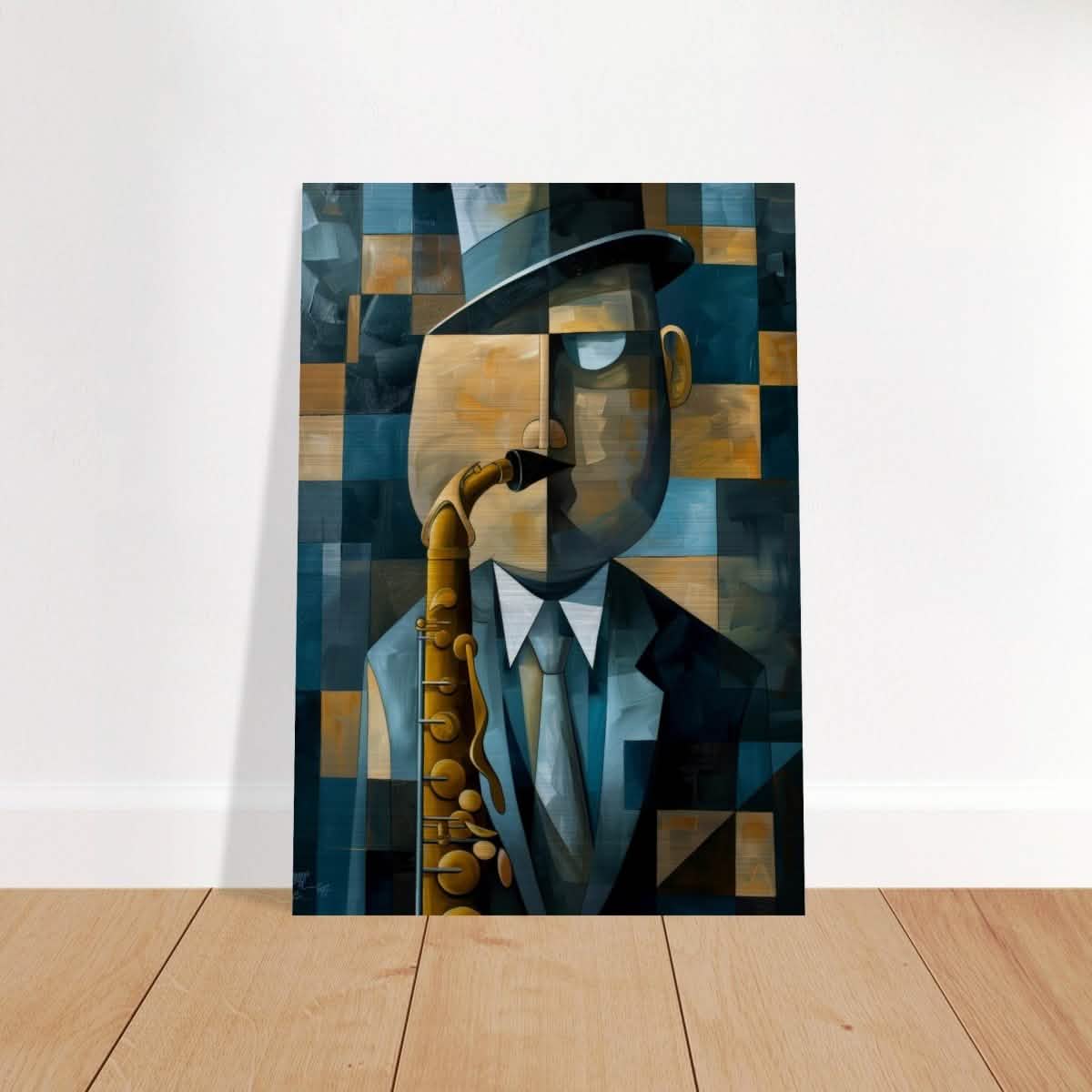 Da Vinci Modern Cubism Wall art - Brushed Aluminum Print - 70x100 cm / 28x40″ -