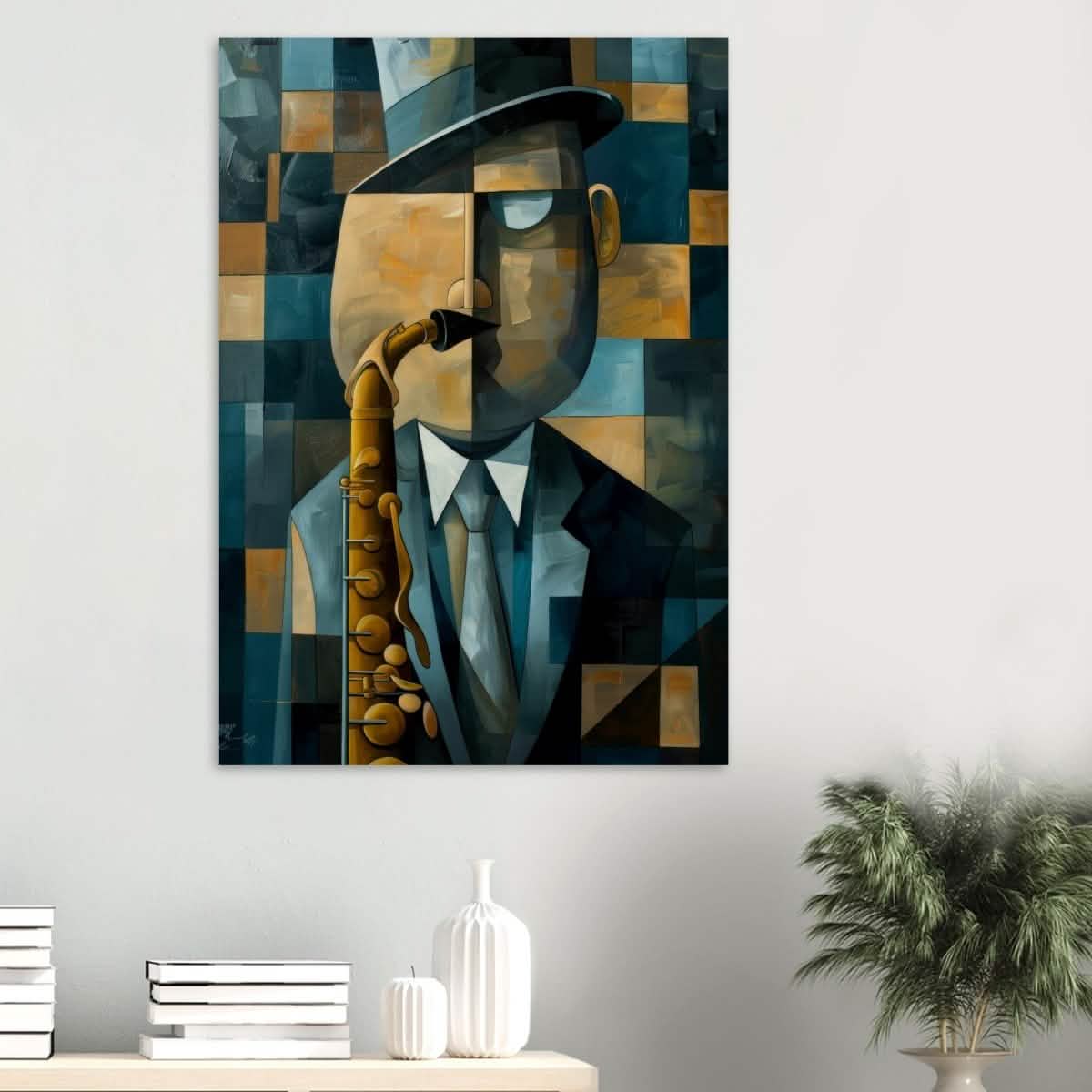 Da Vinci Modern Cubism Wall art - Wood Prints - 70x100 cm / 28x40″ - 20 mm