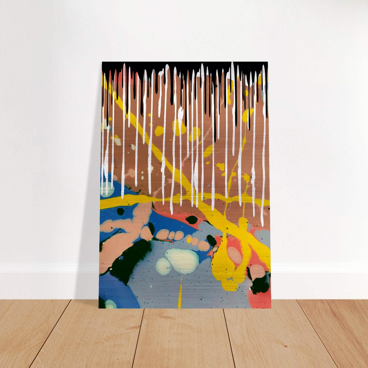 Da Vinci Modern Minimalist Art - Brushed Aluminum Print - 70x100 cm / 28x40″ -