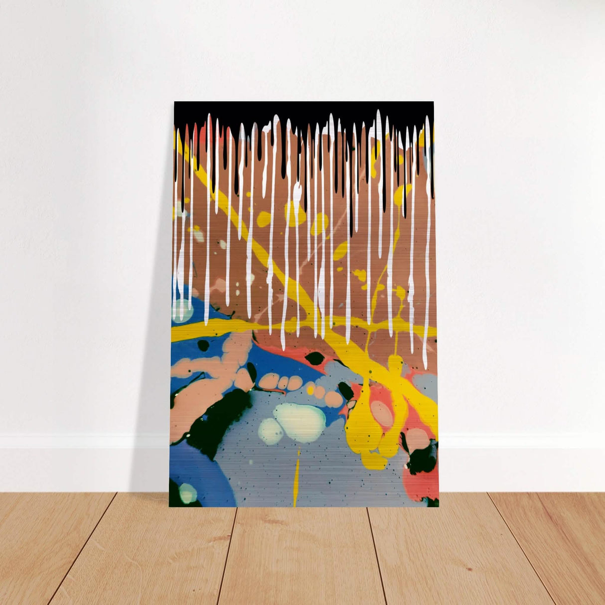 Da Vinci Modern Minimalist Art - Brushed Aluminum Print - 40x60 cm / 16x24″ -