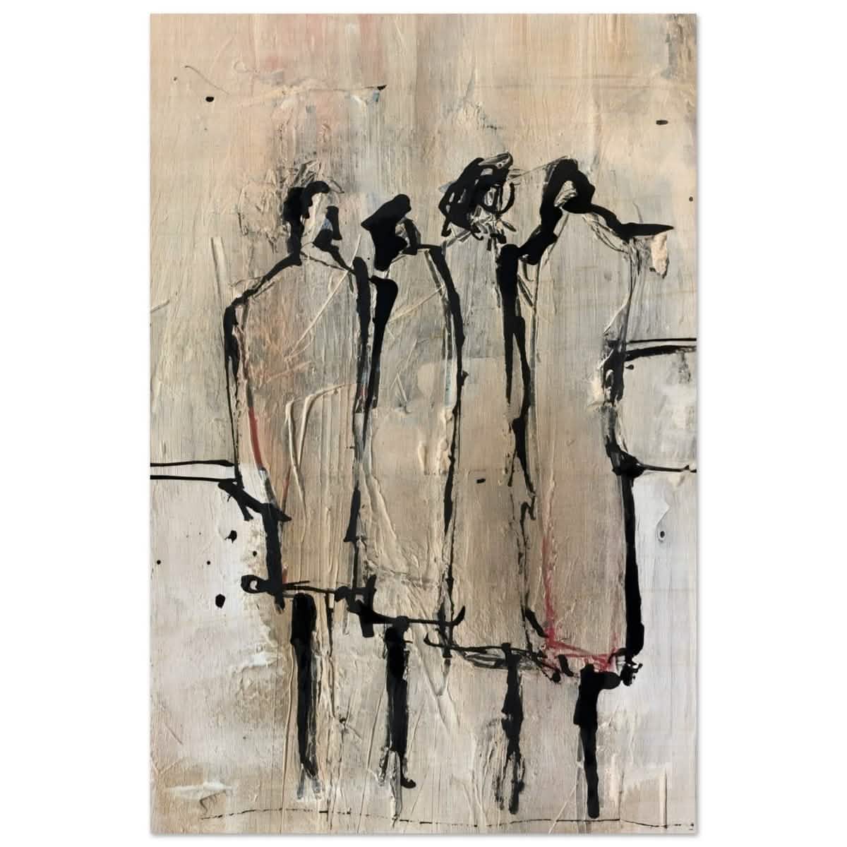 Da Vinci Modern Minimalist Art - Wood Prints - 30x45 cm / 12x18″ -