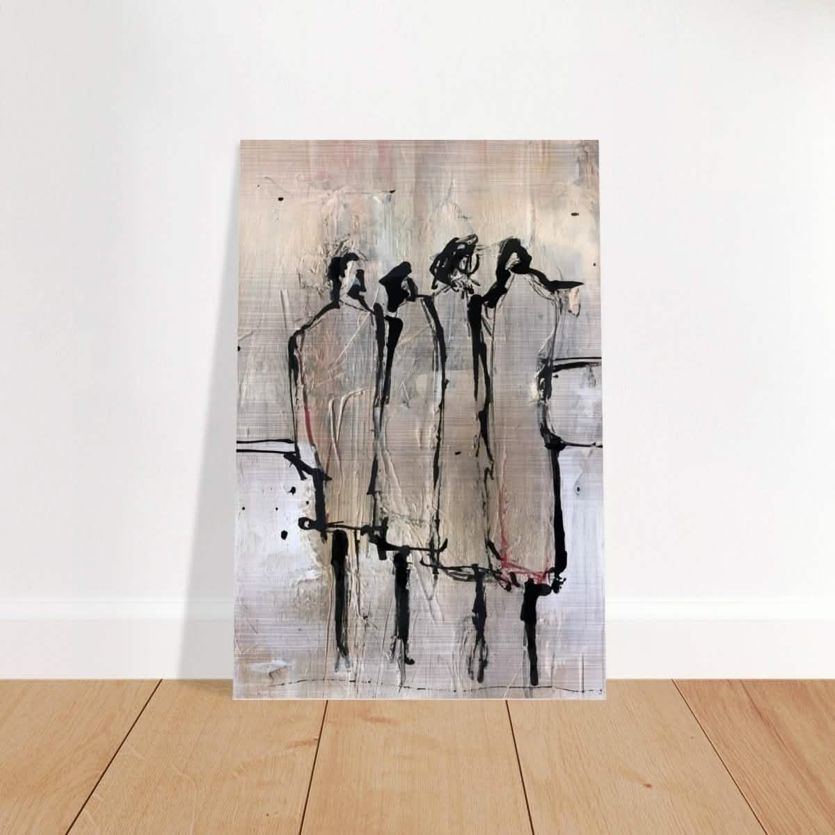 Da Vinci Modern Minimalist Art - Brushed Aluminum Print - 30x45 cm / 12x18″ -