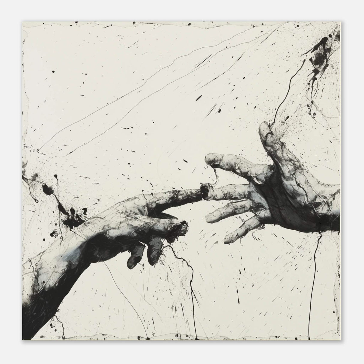 Da Vinci Modern Minimalist Art - Aluminum Print - 60x60 cm / 24x24″ -