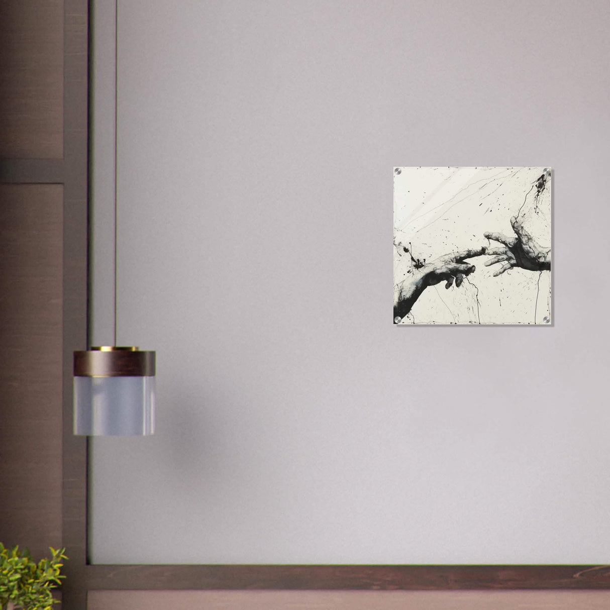 Da Vinci Modern Minimalist Art - Acrylic Print - 50x50 cm / 20x20″ -