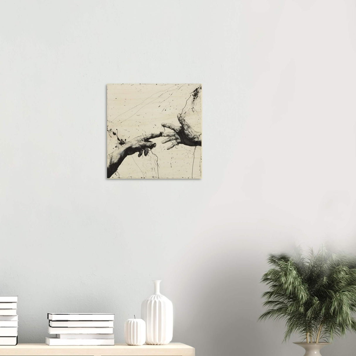 Da Vinci Modern Minimalist Art - Wood Prints - 40x40 cm / 16x16″ - 20 mm
