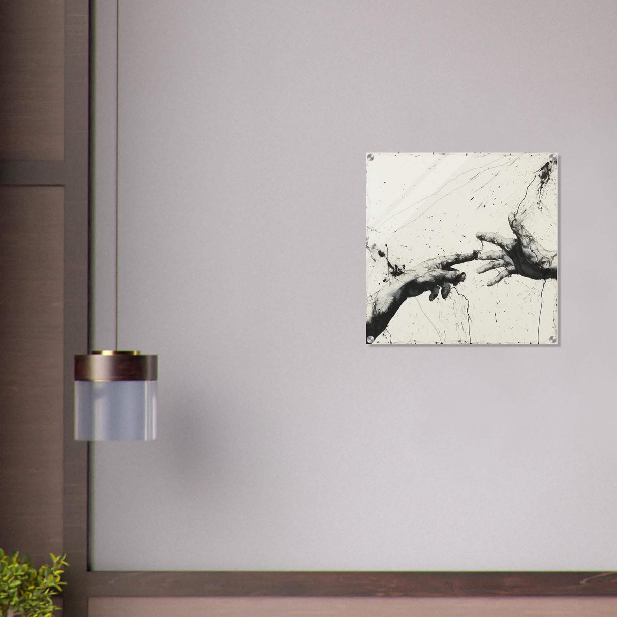 Da Vinci Modern Minimalist Art - Acrylic Print - 60x60 cm / 24x24″ -