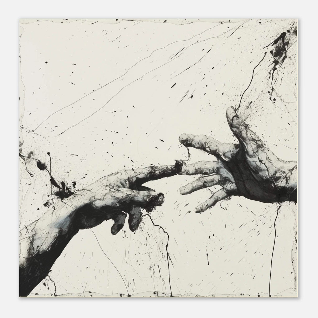 Da Vinci Modern Minimalist Art - Aluminum Print - 50x50 cm / 20x20″ -